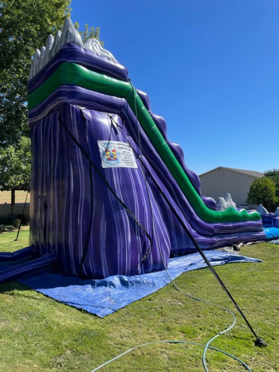 19ft Dark Night waterslide 19’Hx15’Wx36’L