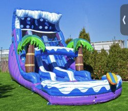 17ft Tropical Dual Lane waterslide 17’Hx15’Wx27’L