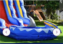 F18C0F38 A298 4C38 8151 575F44119D9F 1682626784 Ocean Shark waterslide 15’Hx9’Wx23’L