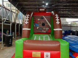 Football throw inflatable 13’Hx10’Wx13’L