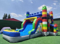 Lego combo bounce house/waterslide 13’Wx13’Hx23’L