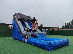 BE77F9DD 5DAE 4EA7 8624 B6D7902793EE 1689281594 18 ft Pirate ship waterslide 18’Hx10’Wx30’L