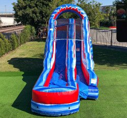 Patriotic 16' slide (splash pad no pool)