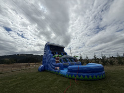 Big blue 19 ft dual lane waterslide 19’Hx15’Wx30’L